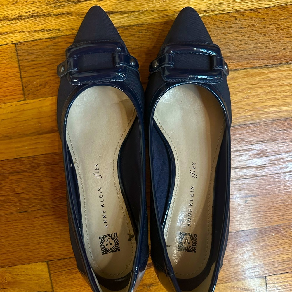 Navy Anne Klein Kitten Heel